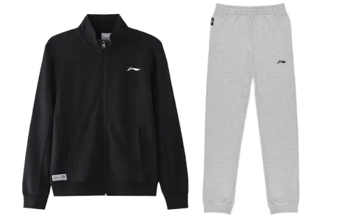 Li Ning Casual Sportswear Men's Black+Gray
