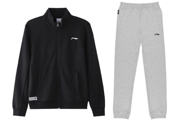 Li Ning Casual Sportswear Men's Black+Gray