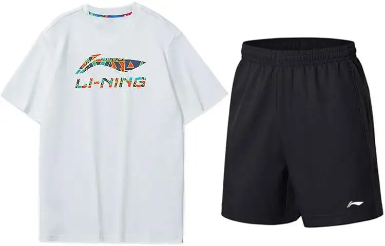Li Ning Casual Sportswear Unisex Crew Neck Moderate