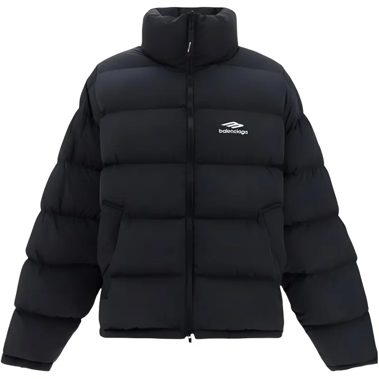 Balenciaga FW23 Puffer Jacket Regular Fit Men's Black