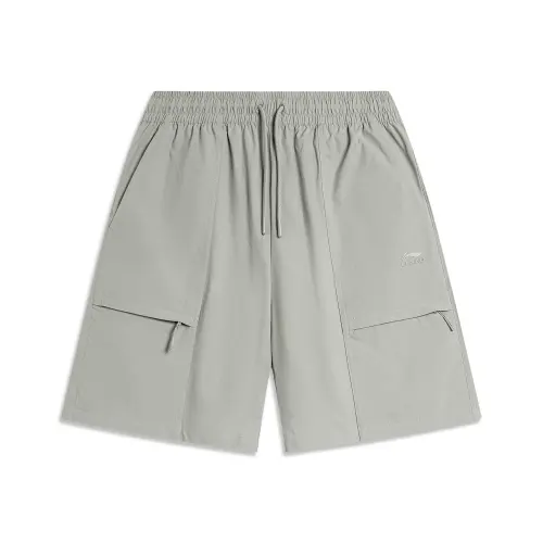Li Ning Sports Life Collection Casual Shorts Men's Lunar Surface Gray