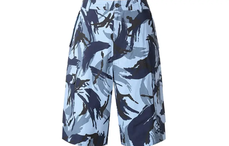 KENZO Tropic Camo Print Cargo Shorts