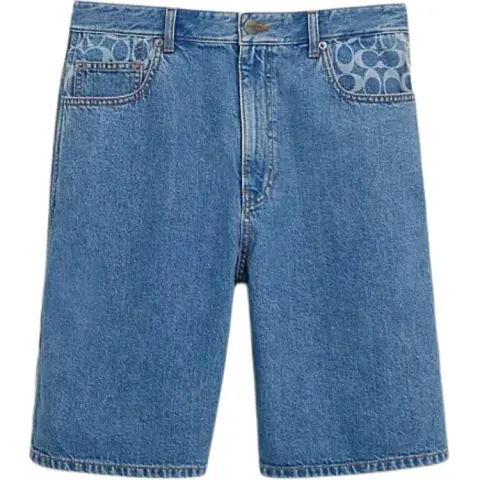 COACH Casual Shorts Men's Blue Moderate
