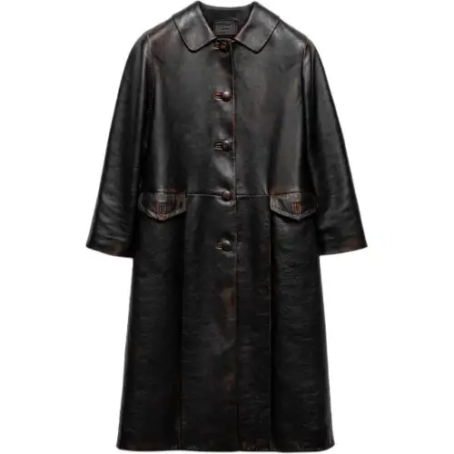PRADA Nappa Leather Coat