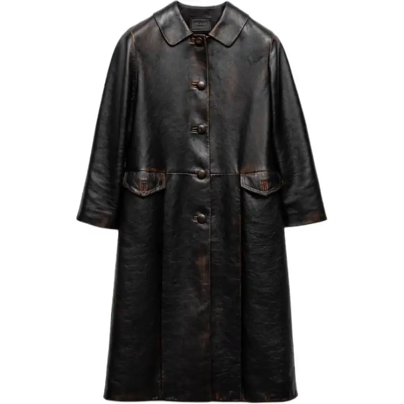 PRADA Nappa Leather Coat
