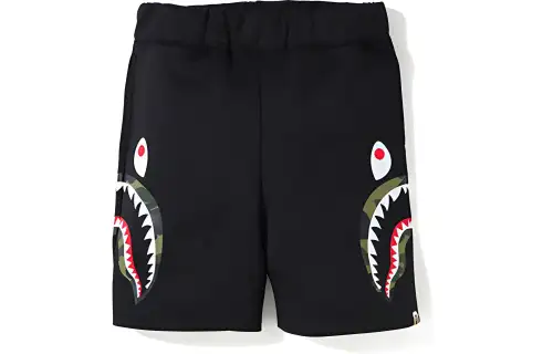 A BATHING APE Shark Series Casual Shorts Unisex Black