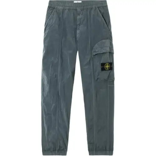 STONE ISLAND SS25 Cargo Pants Men's Blue