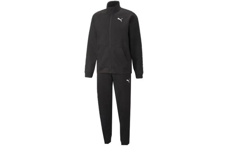 PUMA FaV Knitted Casual Sportswear Sets Men's Stand Collar Moderate