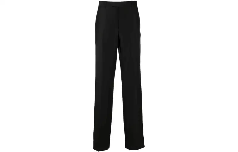 OFF WHITE Straight leg Wool blend Tailored Trousers