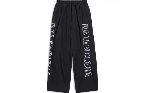 Balenciaga FW23 Casual Pants Loose Fit Unisex Black