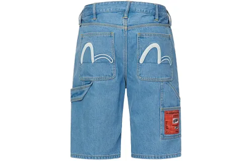 EVISU Denim Shorts Men's Denim Blue Moderate