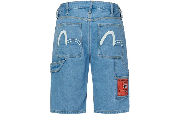 EVISU Denim Shorts Men's Denim Blue Moderate
