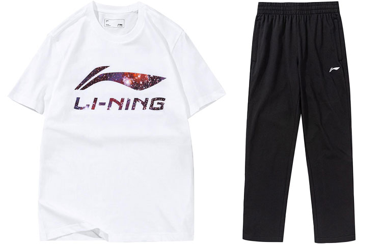 Li Ning Casual Sportswear Men’s Crew Neck Moderate
