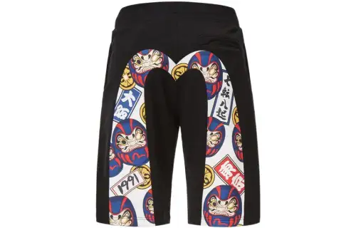 EVISU SS22 Casual Shorts Men's Black