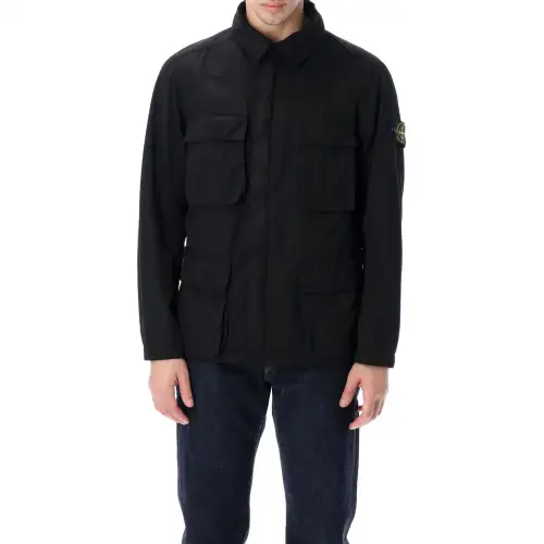 STONE ISLAND Logo Patch Zipped Field Jacket