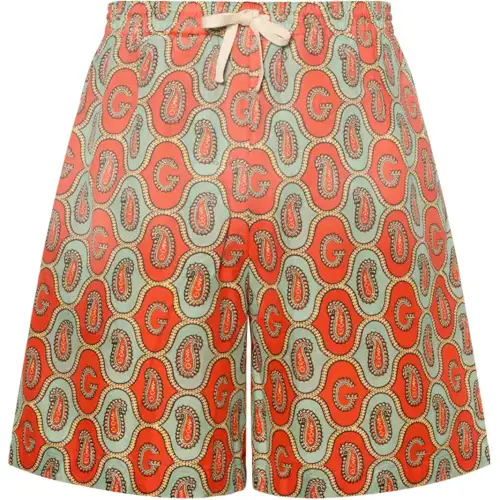GUCCI Casual Shorts Men's Bright Orange Moderate
