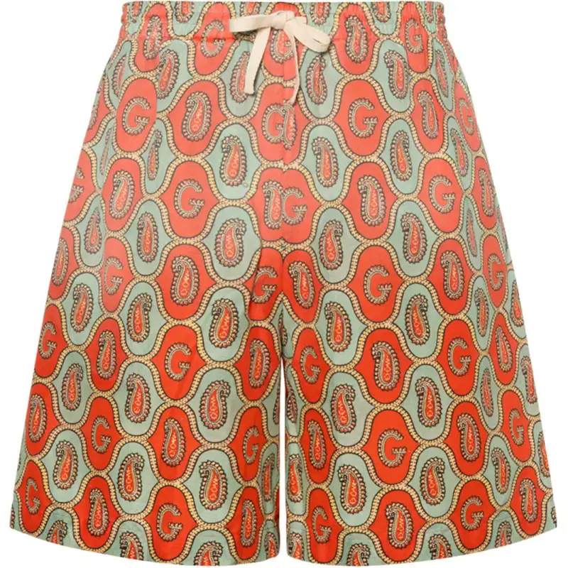 GUCCI Casual Shorts Men's Bright Orange Moderate