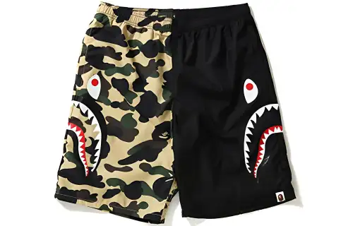 A BATHING APE 1st Camo Shark Beach Pants