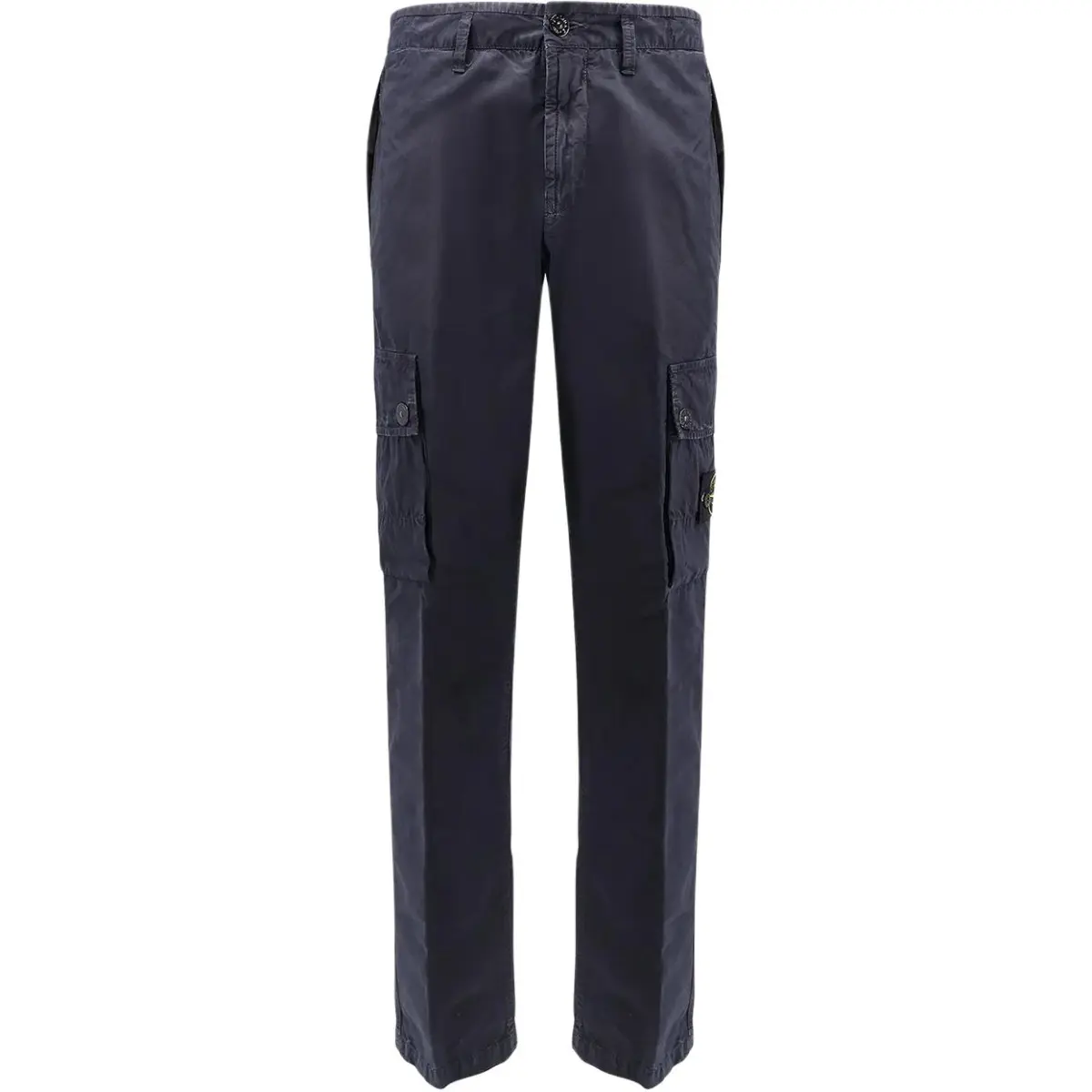 STONE ISLAND Logo Patch Straight Leg Trousers