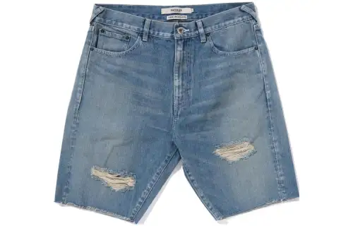A BATHING APE Denim Shorts Men's Blue Moderate