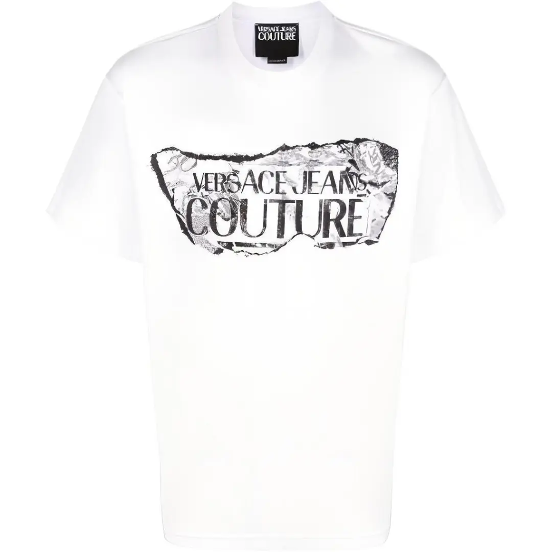 VERSACE JEANS COUTURE Logo-Printed Crewneck T-Shirt