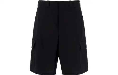 PRADA Cargo Shorts Men's Black Moderate