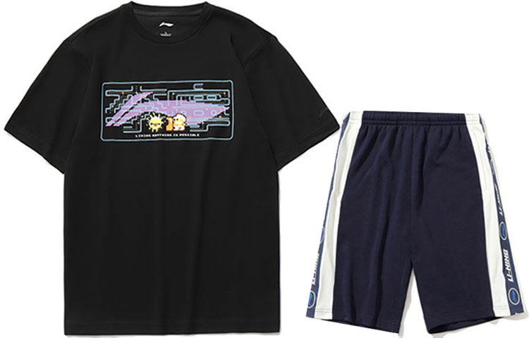 Li Ning Casual Sportswear Men’s Crew Neck Moderate