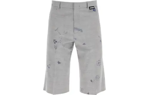 Vetements Casual Shorts Men's Gray Moderate