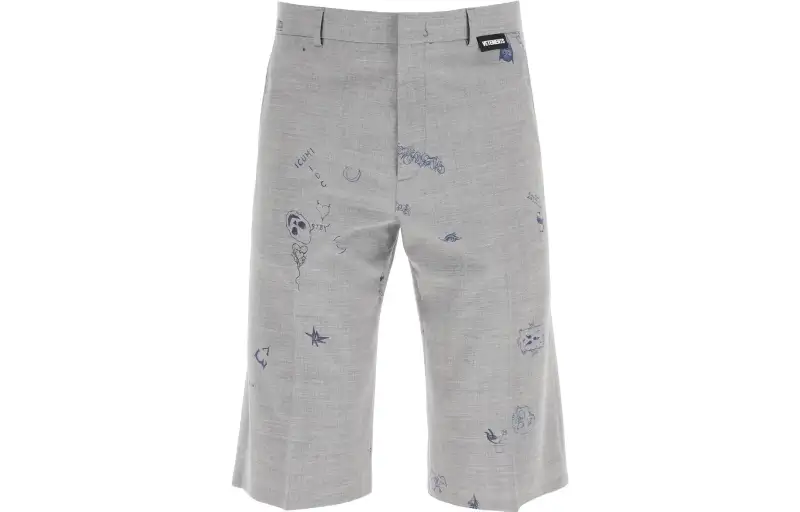 Vetements Casual Shorts Men's Gray Moderate