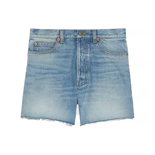 GUCCI X Disney Denim Shorts Men's Blue Moderate