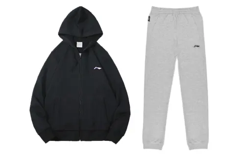 Li Ning Casual Sportswear Men's Black+Gray