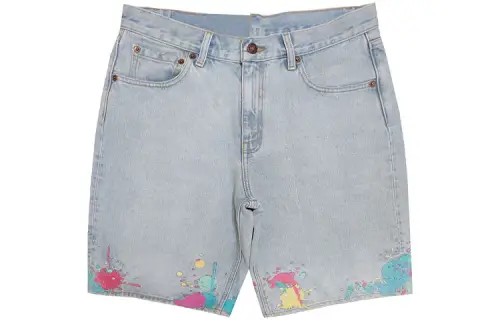 Levis Denim Shorts Men's Light Blue Moderate