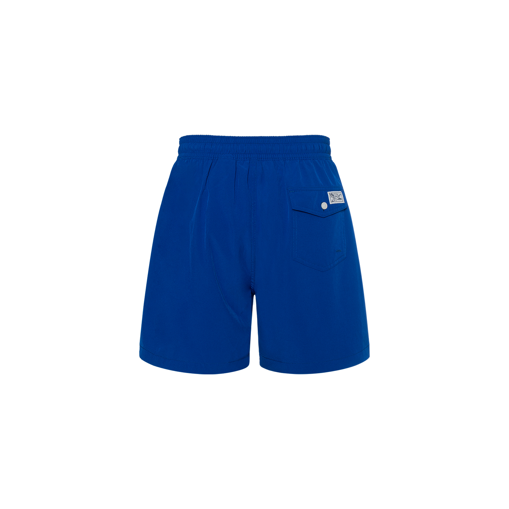 【Replicated_PM】logo-embroidered swim shorts