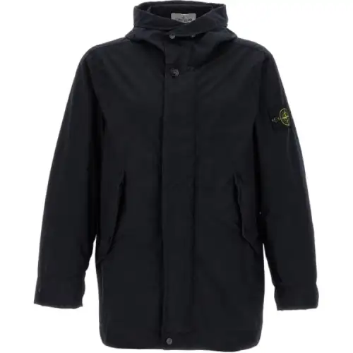 STONE ISLAND Logo Patch Hooded Jacket
