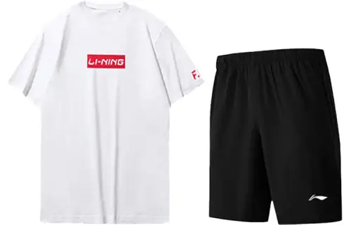 Li Ning Casual Sportswear Men's White+Black