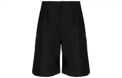 SAINT LAURENT Pleated Chino Bermuda Shorts