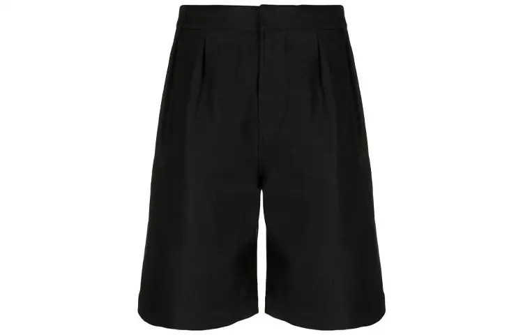 SAINT LAURENT Pleated Chino Bermuda Shorts