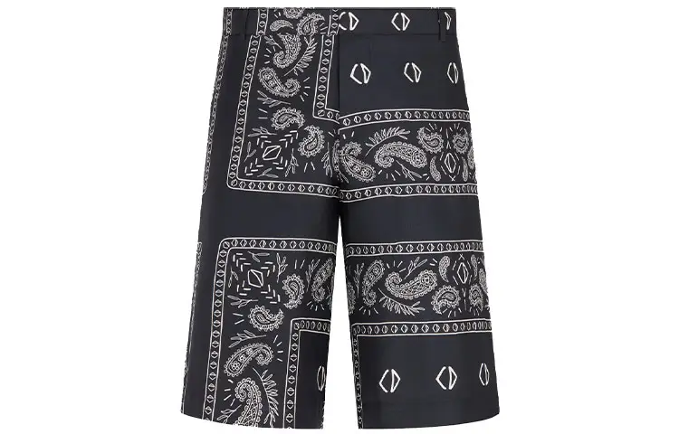 DIOR X Cactus Jack Bermuda Shorts With Bandana Motif