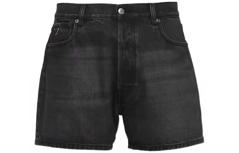 PRADA SS23 Denim Shorts Men's Black