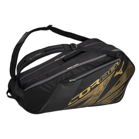 Mizuno PVC Gym Bag Regular Unisex Black Gold