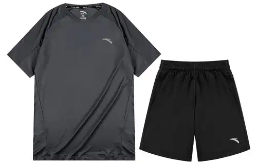 ANTA Casual Sportswear Men's Gray Crew Neck Moderate