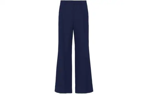 Prada Pleat Detailed Wide Leg Trousers