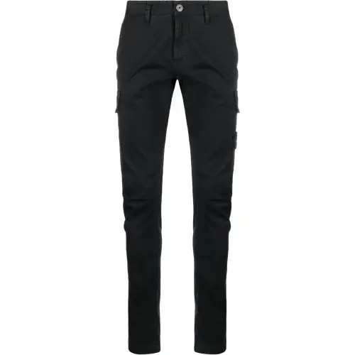 Stone Island stretch-cotton tapered-leg trousers