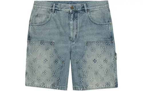 LOUIS VUITTON Denim Carpenter Shorts