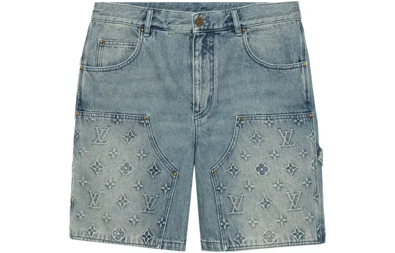 LOUIS VUITTON Denim Carpenter Shorts