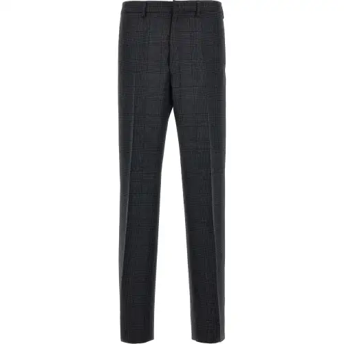 PRADA Casual Pants Men's Gray Moderate Straight Fit Pants
