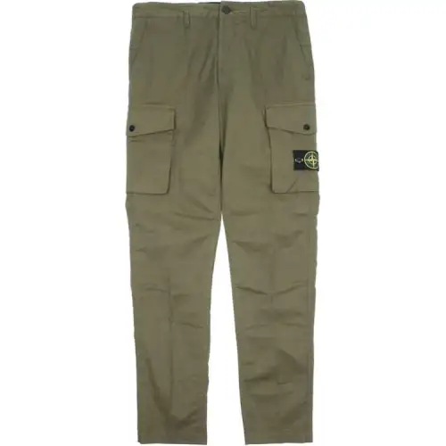 STONE ISLAND Cargo Pants Men's Green