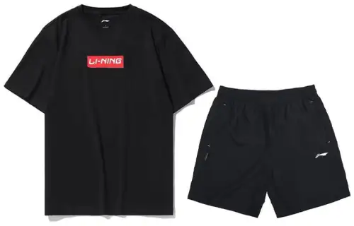 Li Ning Sports Life Collection Casual Sportswear Men's Black