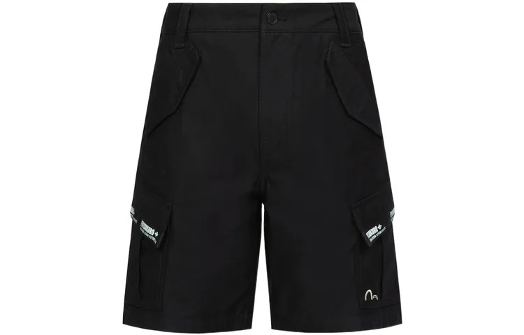 EVISU Cargo Shorts Men's Black Moderate