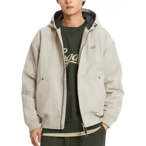 New Balance Jackets & Coats Men's Gray
